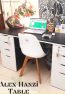 Alex-Hanzi Combo Chair and Table Gaming Reading Make-up desk by Wood Garden BD best gaming table in Dhaka Bangladesh