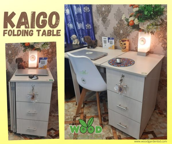 Kaigo Foldable Space-Saving Desk Albano color wood garden bd