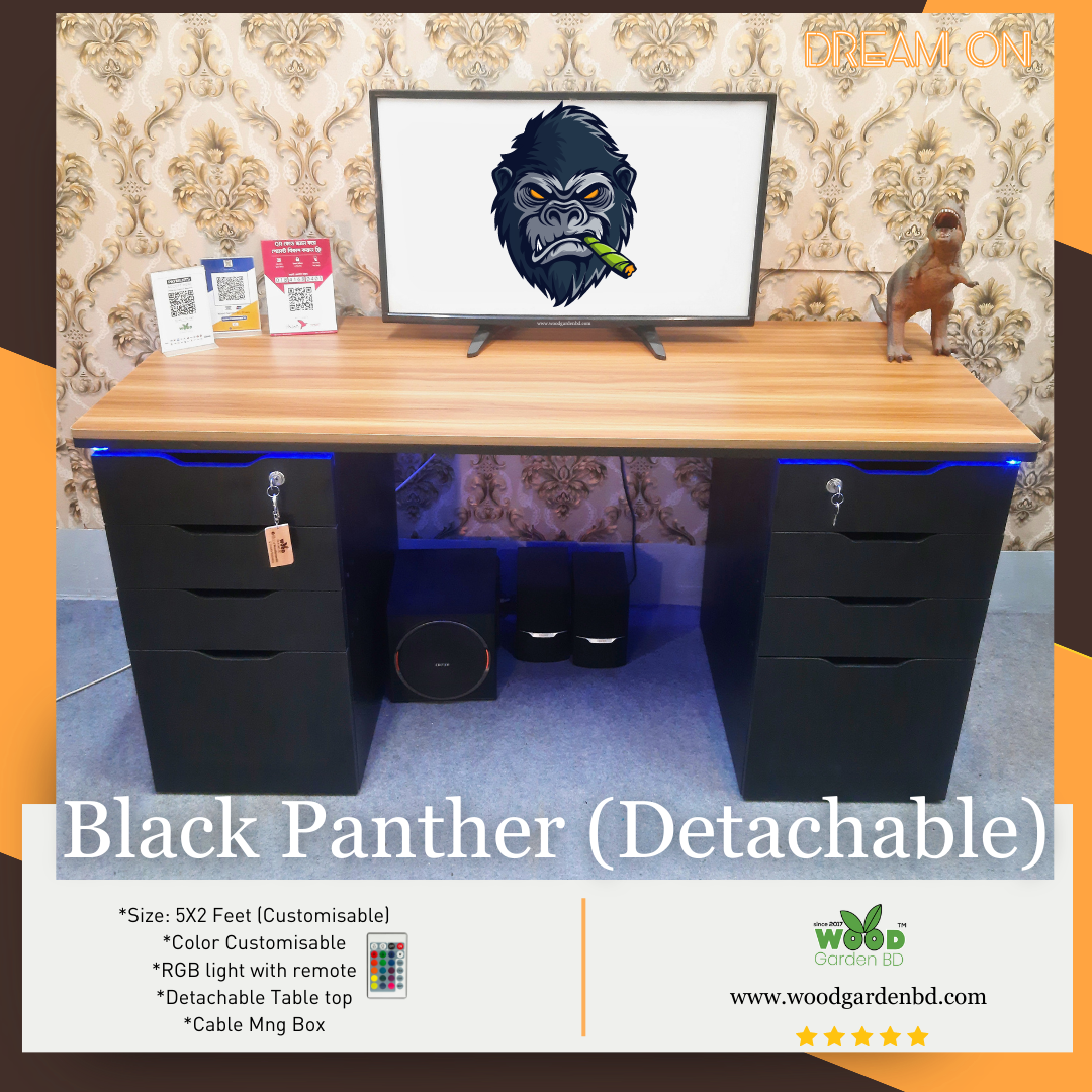 Black Panther Gaming desk detachable